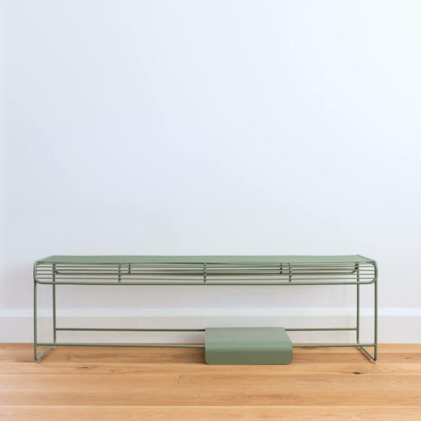 Benmore Wire Bench Seat - Sage