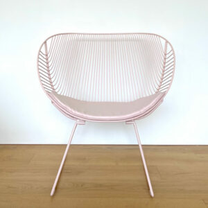 Coromandel chair blush pink chair pad