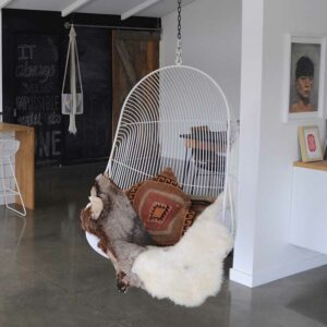 Hokianga Hanging Wire Chair by Ico Traders Wire Furniture
