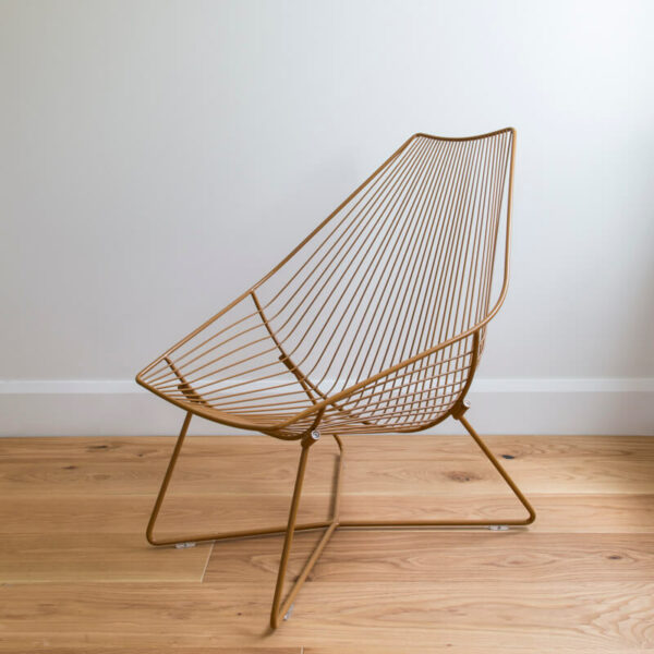 Wire Outdoor Chair - Piha Lounger in Toffee
