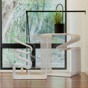 Bantay Wire Nesting Tables - White